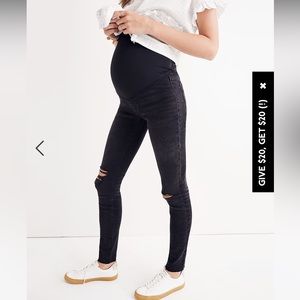 Madewell over the belly maternity jean